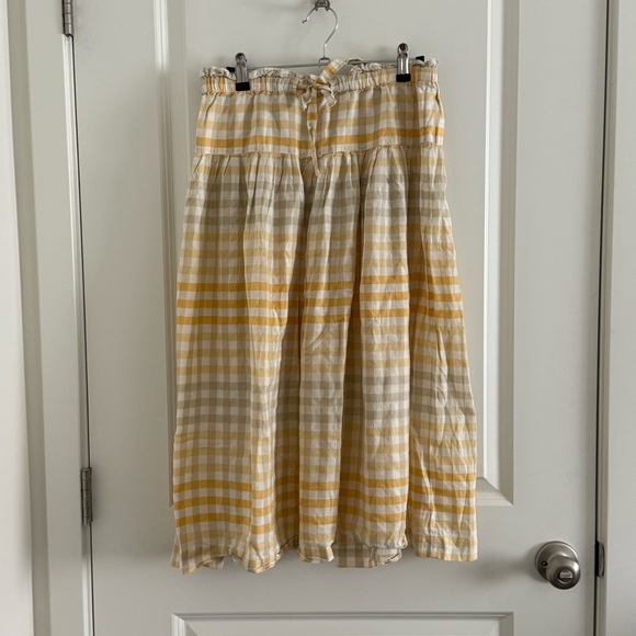 Madewell Cotton Top & Skirt Set - Yellow Gingham (6) - Picture 7 of 10